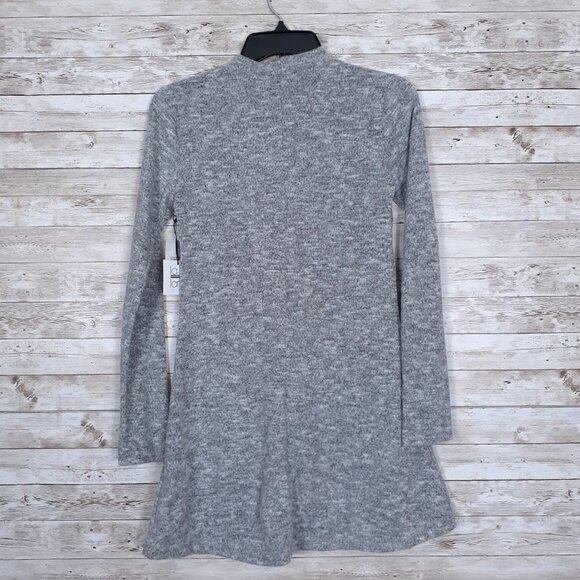 La La Land Mock Neck Dress M Heather Gray 132A - Picture 2 of 5